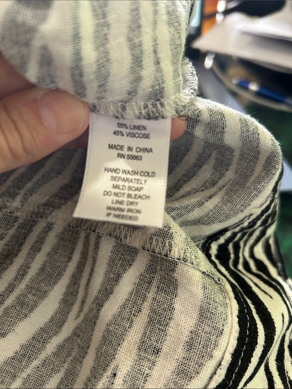 Tahari Women's Zebra Pattern Jean Jacket - Picture 5 of 5